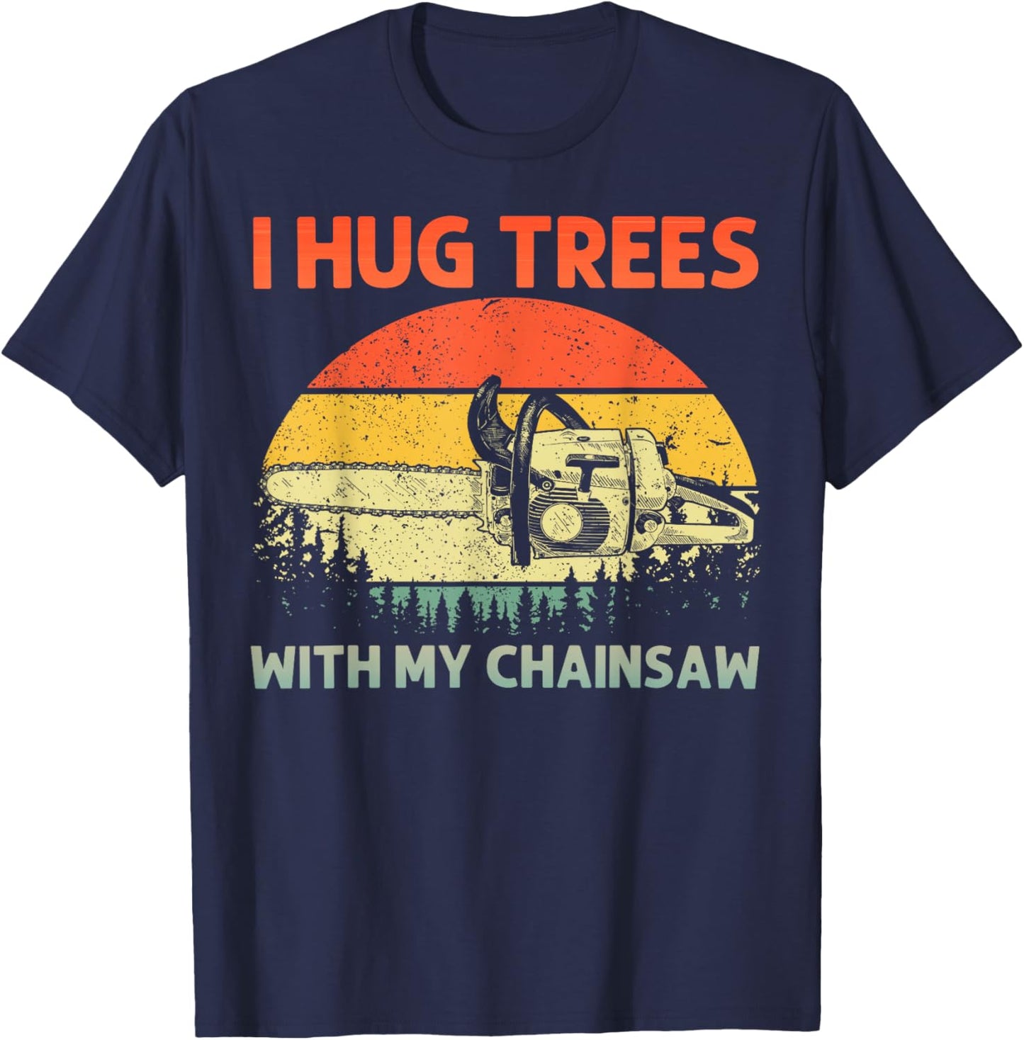Best Chainsaw Art Women Lumberjack Arborist Chainsaw T-Shirt - T-Shirt | Navy