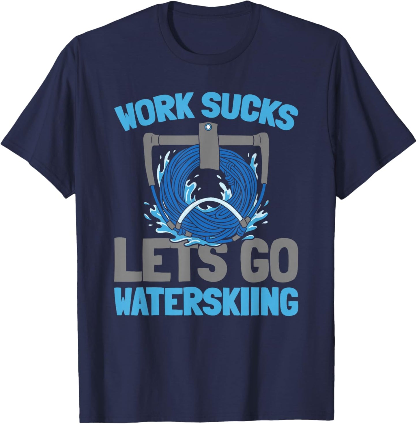 Water Sport Speed Adventure - Waterskiing T-Shirt - T-Shirt | Navy