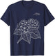 Hydrangea Flower Funny Design Women T-Shirt - T-Shirt | Navy
