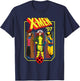 Marvel X-Men '97 Gambit Rogue Wolverine Comic Box T-Shirt - T-Shirt | Navy