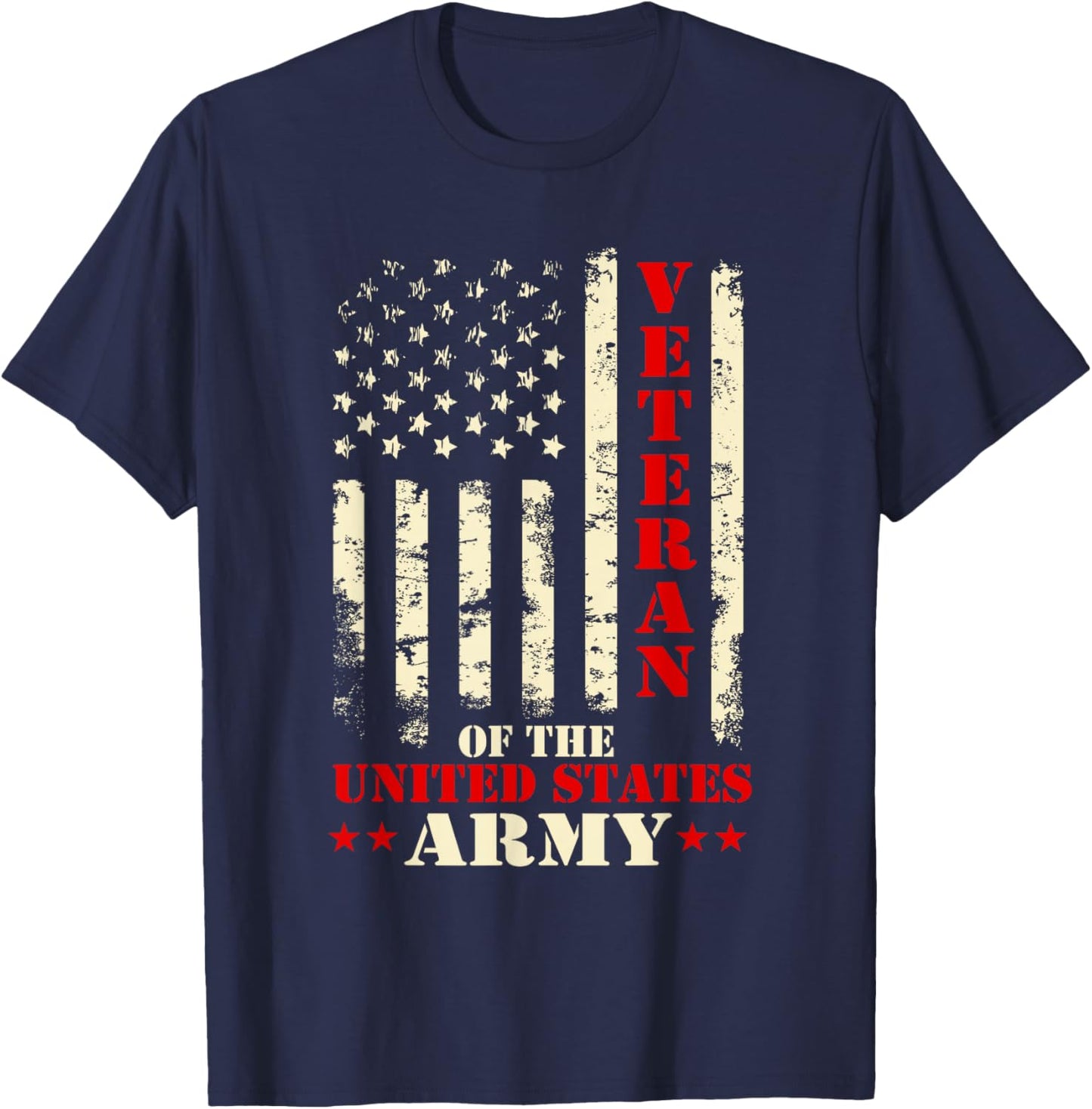 Veteran Of The United States Army - Patriotic Veterans Day T-Shirt - T-Shirt | Navy