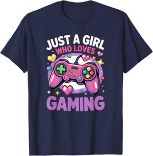 Girls Gaming T-Shirt - T-Shirt | Navy