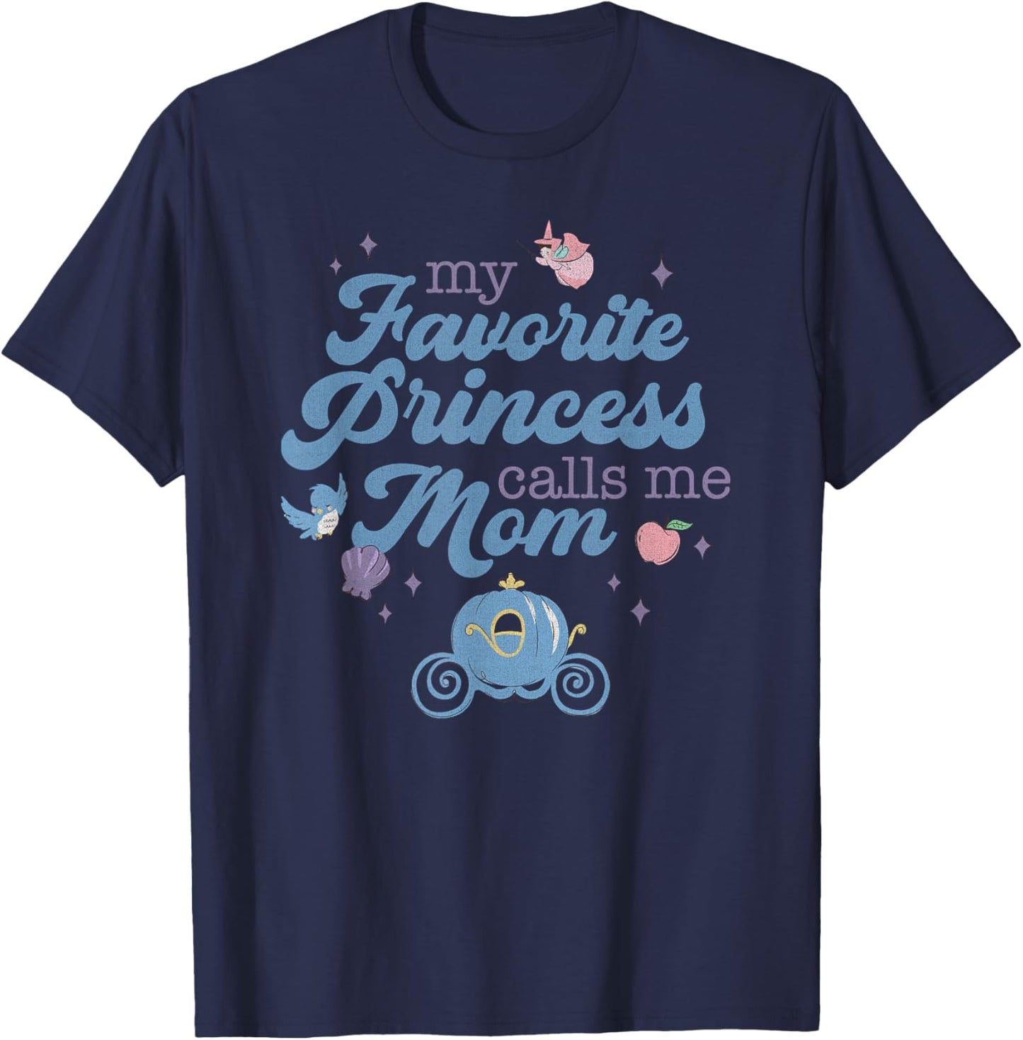 Disney Princess Mother's Day My Princess Calls Me Mom T-Shirt - T-Shirt | Navy