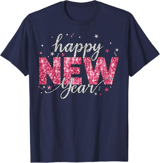 Happy New Year 2026 New Year's Eve Countdown Party Family T-Shirt - T-Shirt | Navy