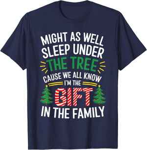 Funny Christmas Kids Girls Boys Christmas Pajamas Christmas T-Shirt - T-Shirt | Navy