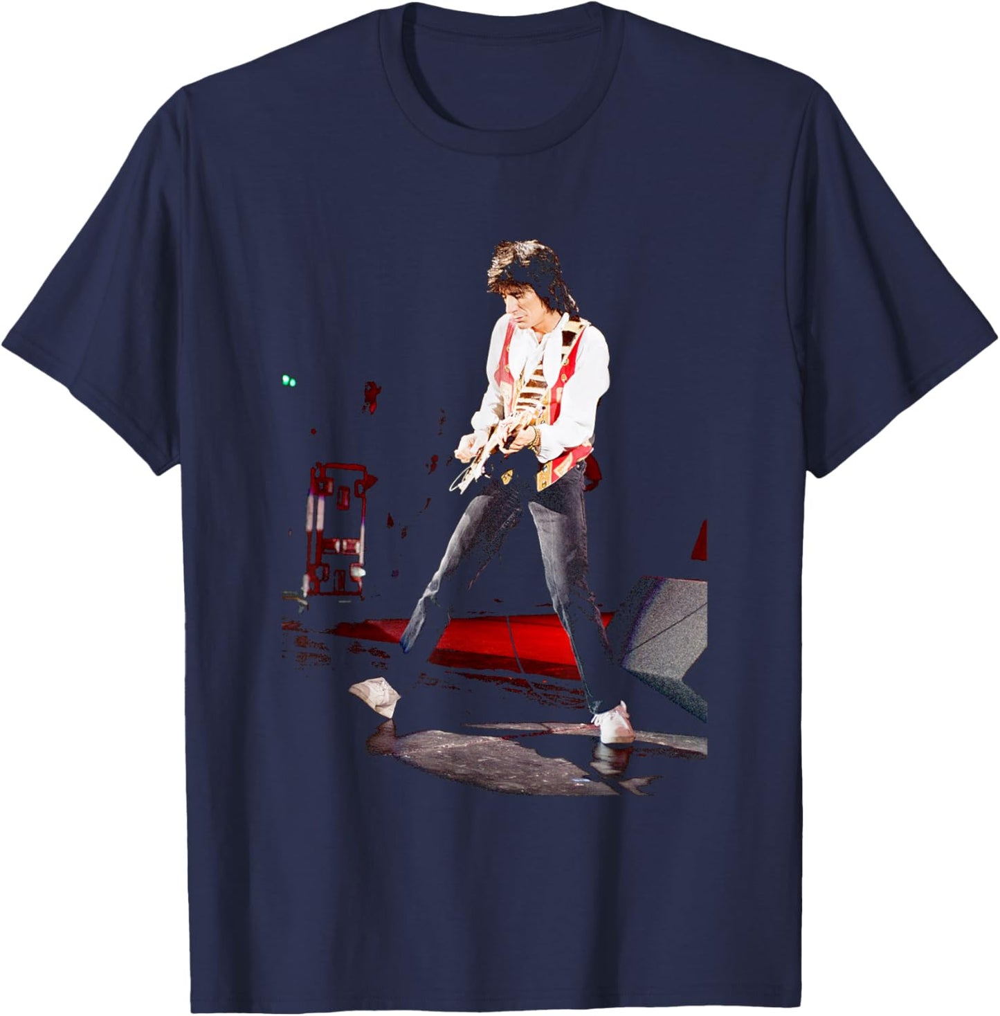 Ronnie Wood Live Rolling Stones Celebration of The Blues T-Shirt - T-Shirt | Navy