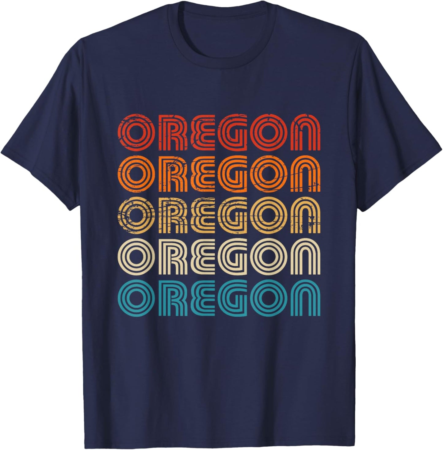 Oregon State Retro Vintage Women Youth T-Shirt - T-Shirt | Navy