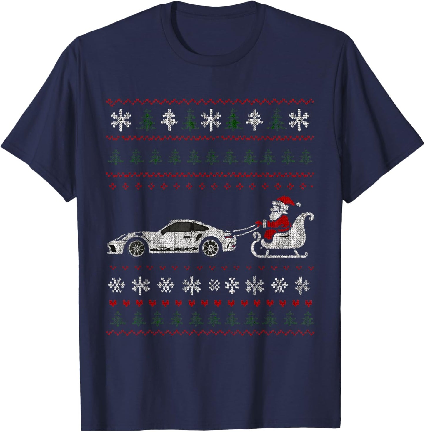 GT3 RS Supercar Car Festive Jumper Style Gift T-Shirt - T-Shirt | Navy