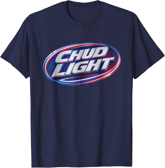 Chud Light Funny Parody Beer Style Humor T-Shirt - T-Shirt | Navy