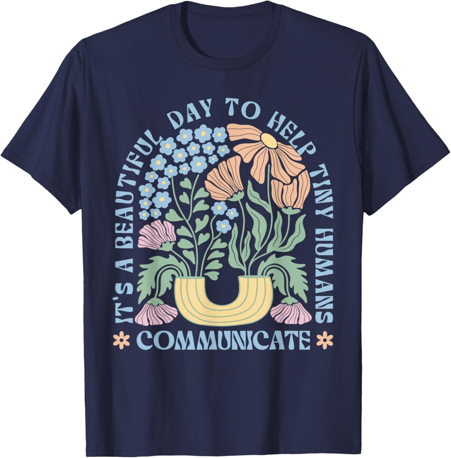 Speech Language Pathologist Pathology Speech Therapy SLP T-Shirt - T-Shirt | Navy