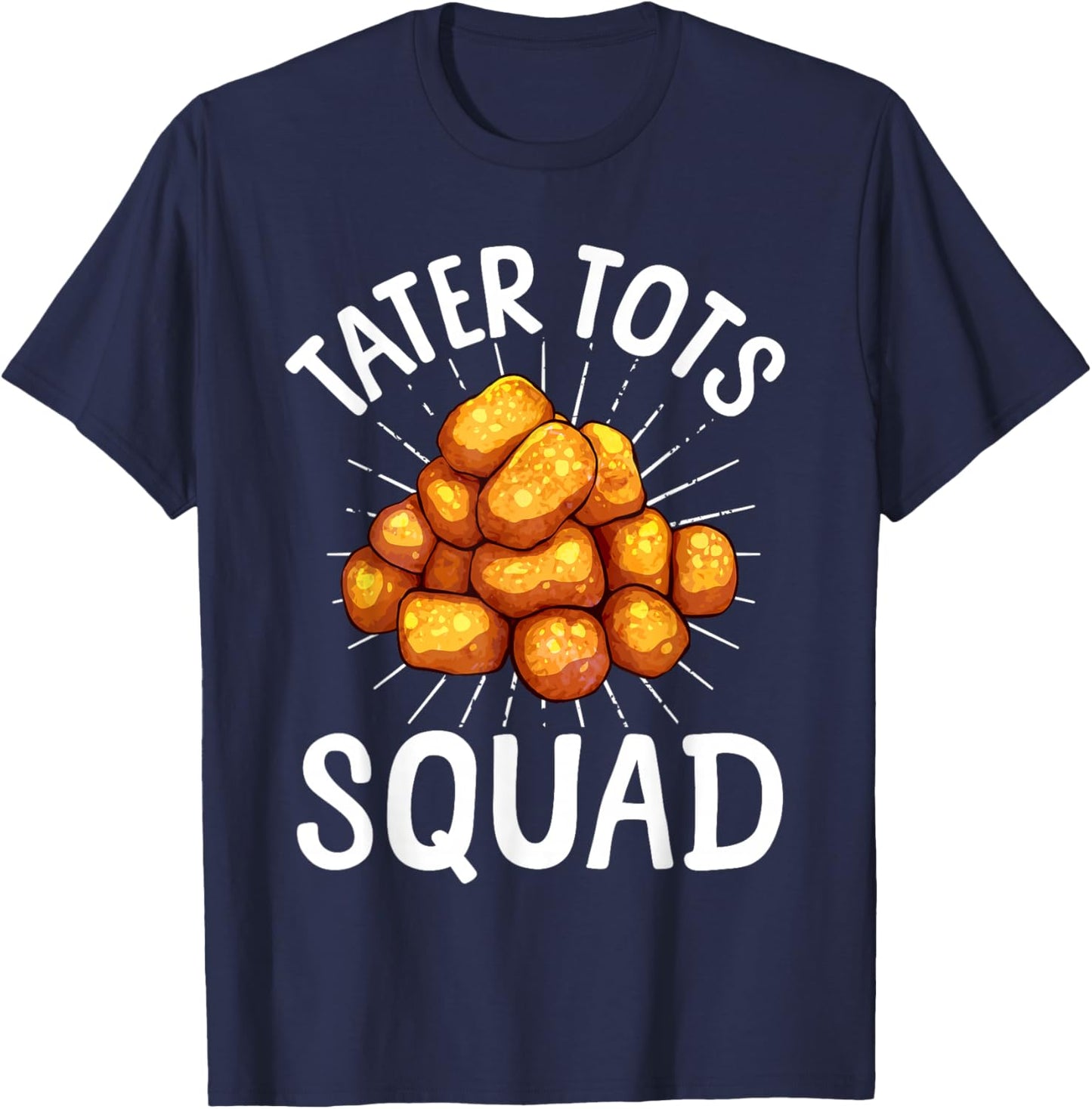 Cool Tater Tot Art Women Kids Potato Tater Tot Lover T-Shirt - T-Shirt | Navy