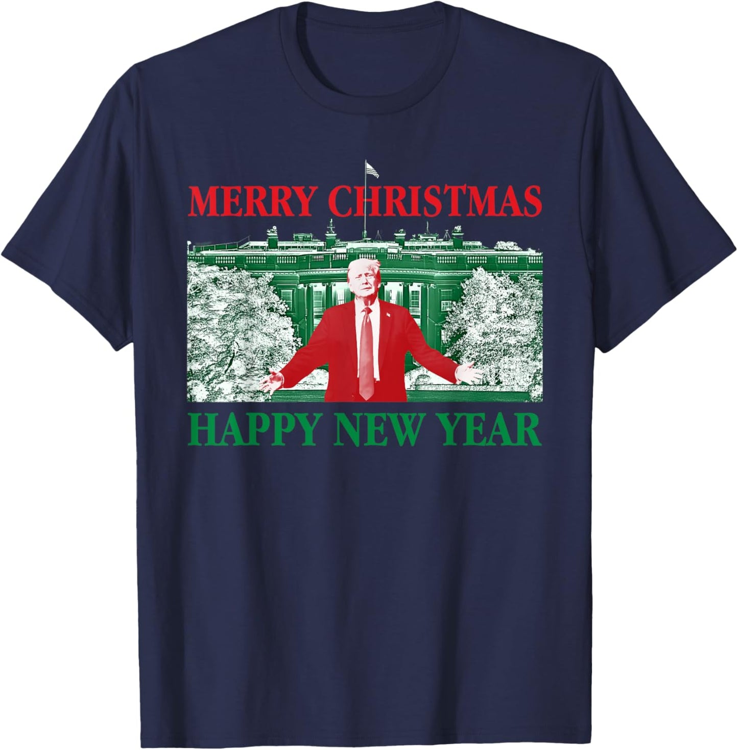 47th President Merry Christmas Xmas Happy New Year 2025 2026 T-Shirt - T-Shirt | Navy