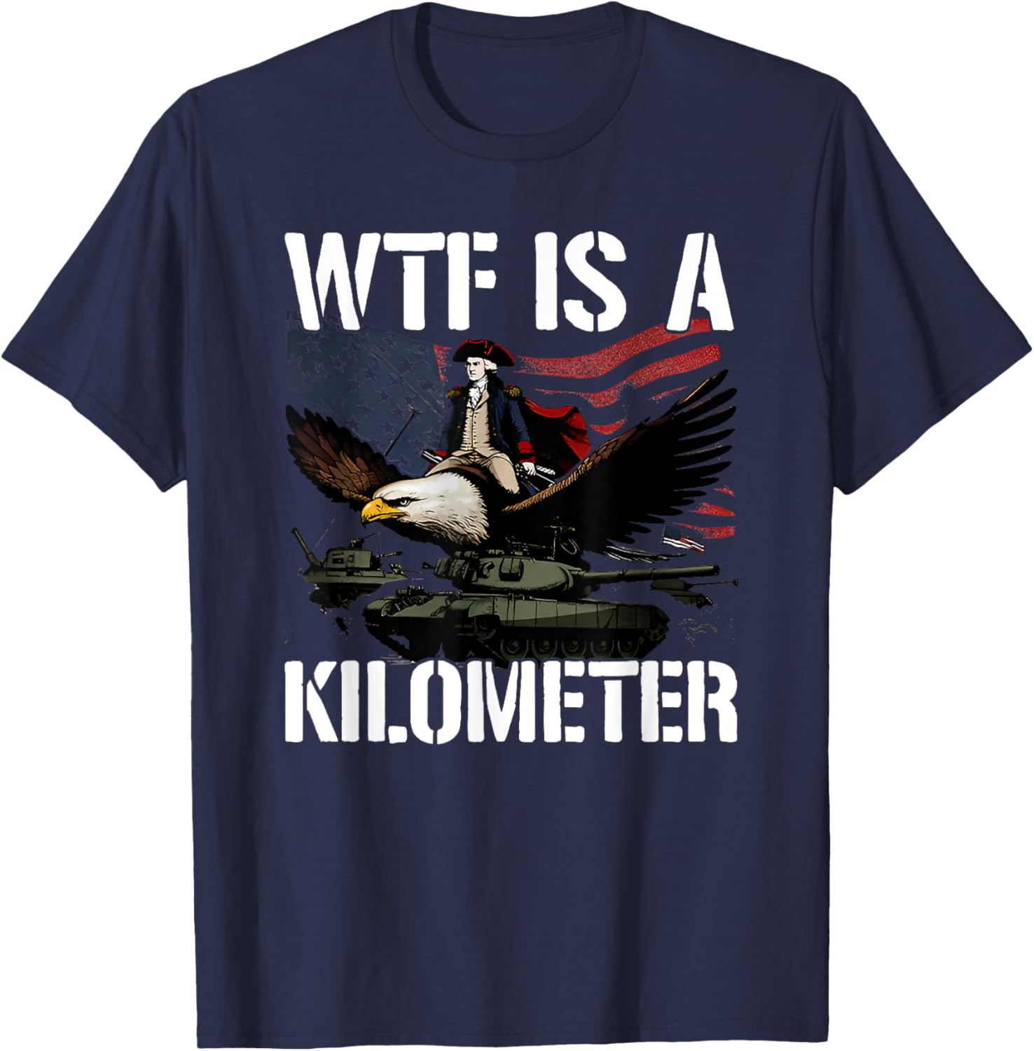 Wtf is a Kilometer T-Shirt - T-Shirt | Navy