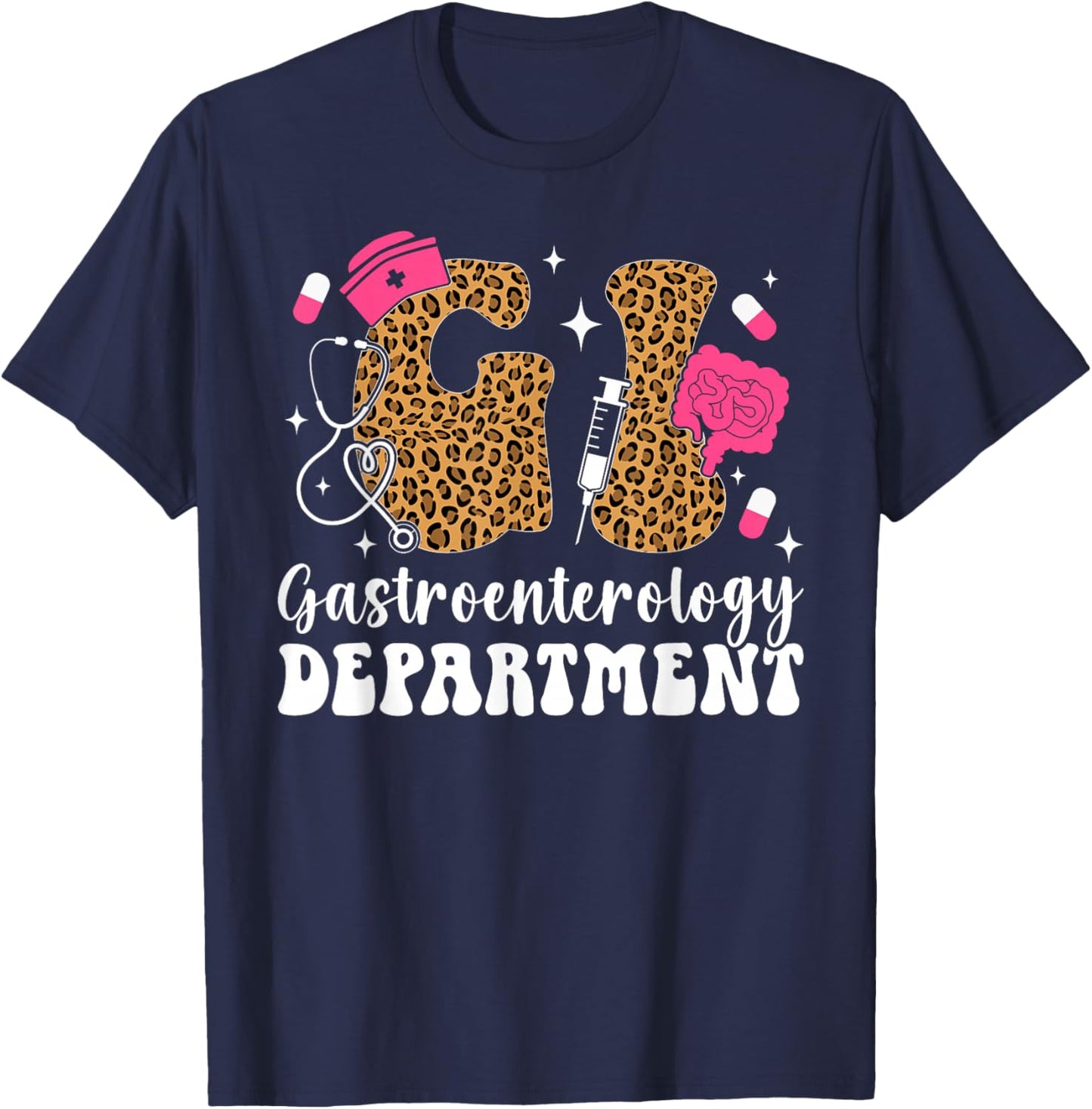 GI Gastroenterology Department GI Nurse Gastro Nurse T-Shirt - T-Shirt | Navy