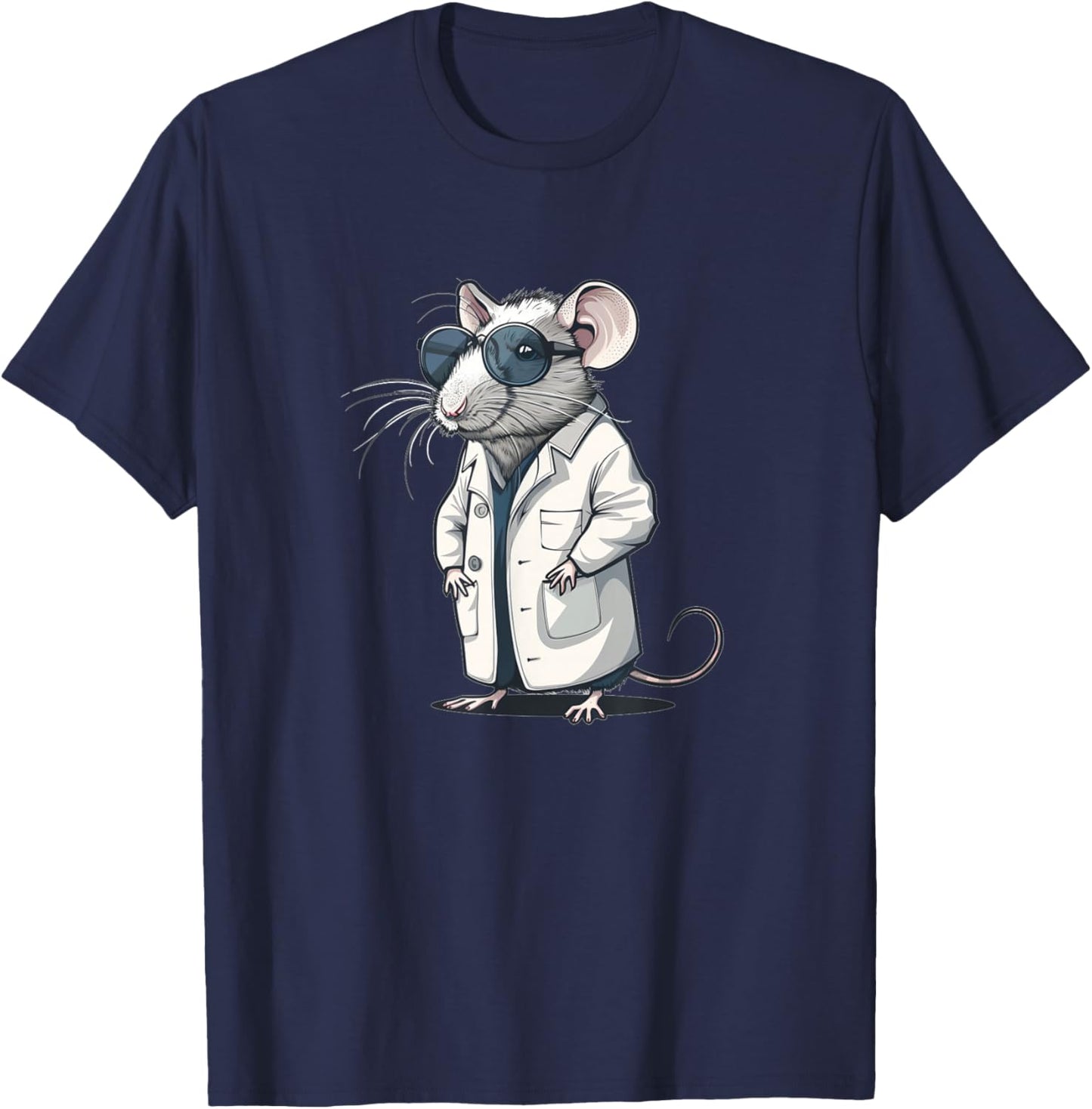 Funny Lab Rat Costume for Science and Laboratory Lovers T-Shirt - T-Shirt | Navy