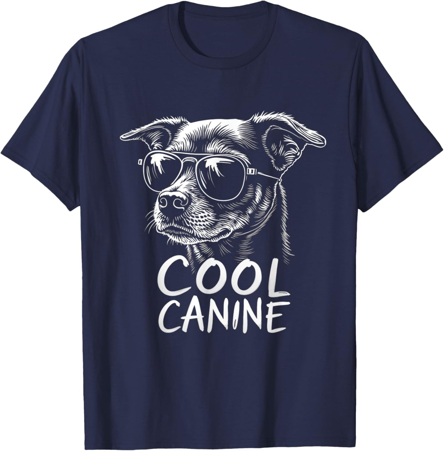 COOL CANINE dog T-Shirt - T-Shirt | Navy