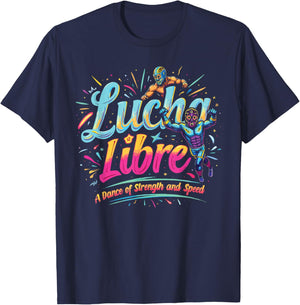 Lucha Libre Mask Luchador Wrestler Mexican Wrestling T-Shirt - T-Shirt | Navy