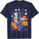 Funny Skeleton Forklift Operator Spooky Halloween Costume T-Shirt - T-Shirt | Navy