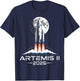 Artemis II Back to the Moon 2026 T-Shirt - T-Shirt | Navy