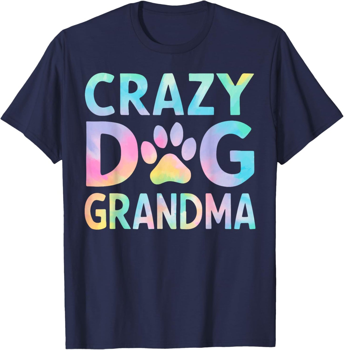 Crazy Dog Grandma Women T-Shirt - T-Shirt | Navy