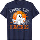 I Found This Humerus Spooky Ghost Bone Funny Halloween Pun T-Shirt - T-Shirt | Navy