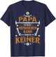 Wenn Papa es Nicht reparieren kann Lustiges Handwerker Papa T-Shirt - T-Shirt | Navy