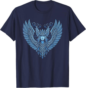 Valkyrie Valkyria Viking Nordic Mythology Valkyrie T-Shirt - T-Shirt | Navy