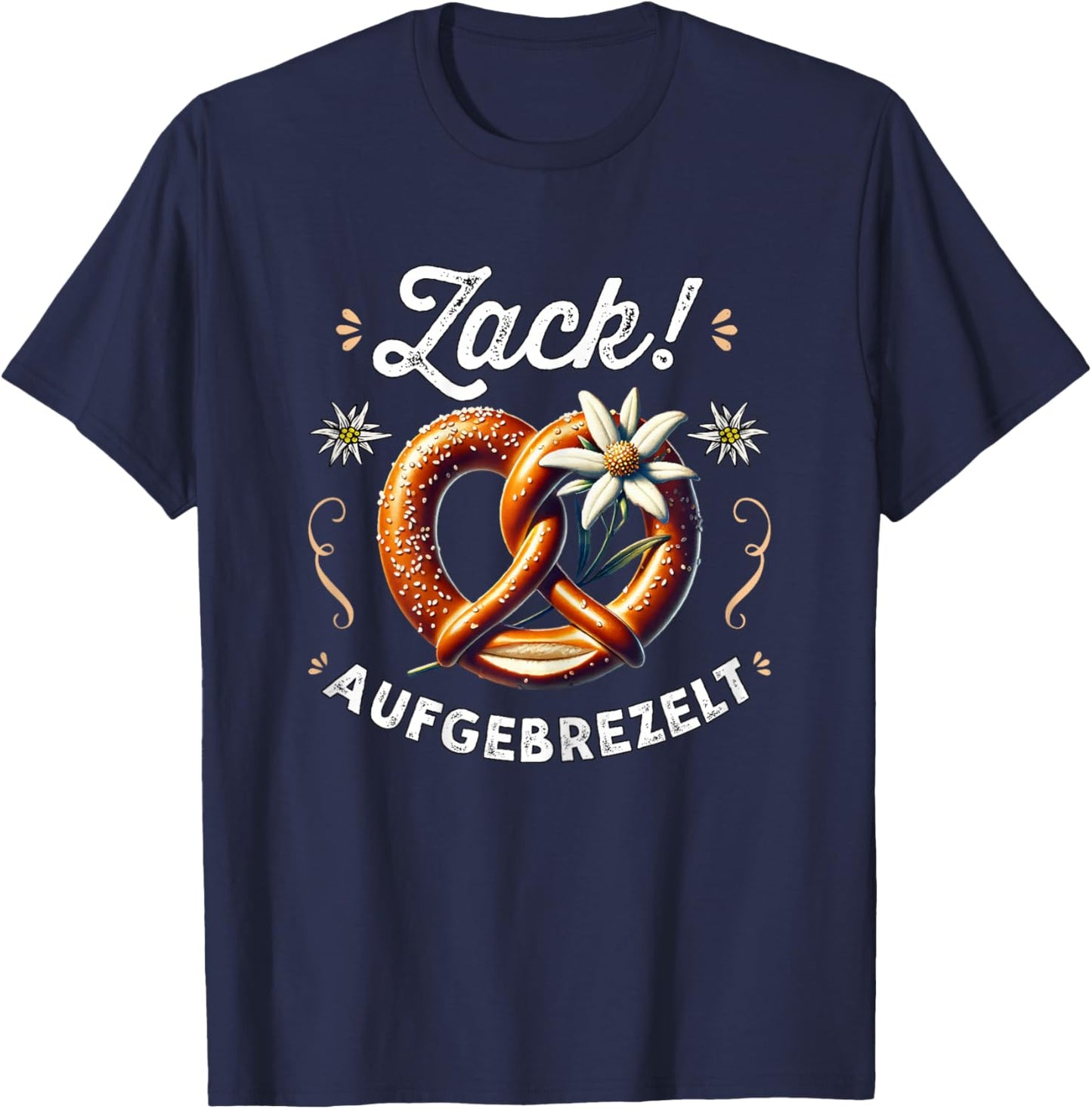 Passend für Oktoberfest Damen Trachtenshirt Trachten T-Shirt - T-Shirt | Navy