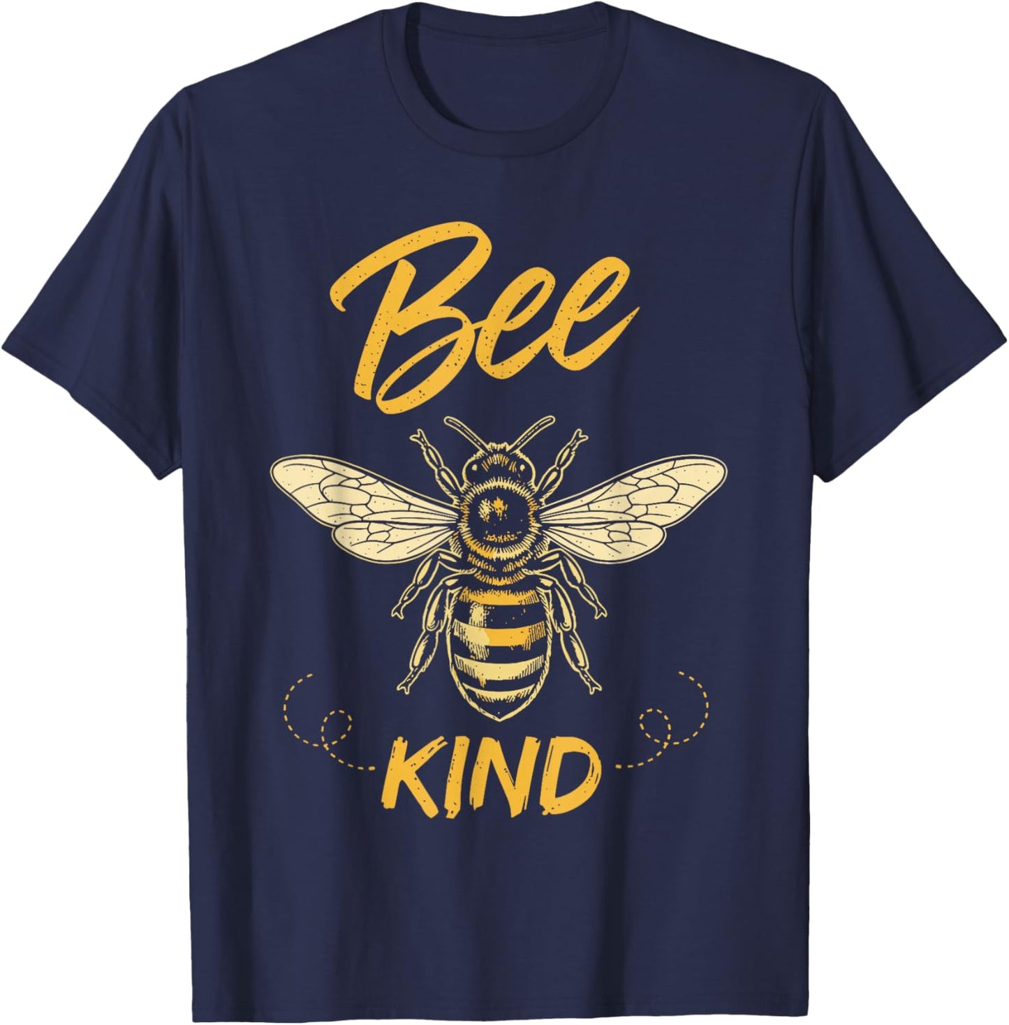 Bee Kind Shirt Kids Girls, Cute Be Kind Kindness T-Shirt - T-Shirt | Navy