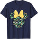 New Disney Minnie St. Patrick's Day Lucky Icons Face Shape T-Shirt - T-Shirt | Navy