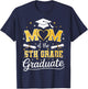 Mom of The 5th Grade Graduate Senior Graduation T-Shirt - T-Shirt | Navy
