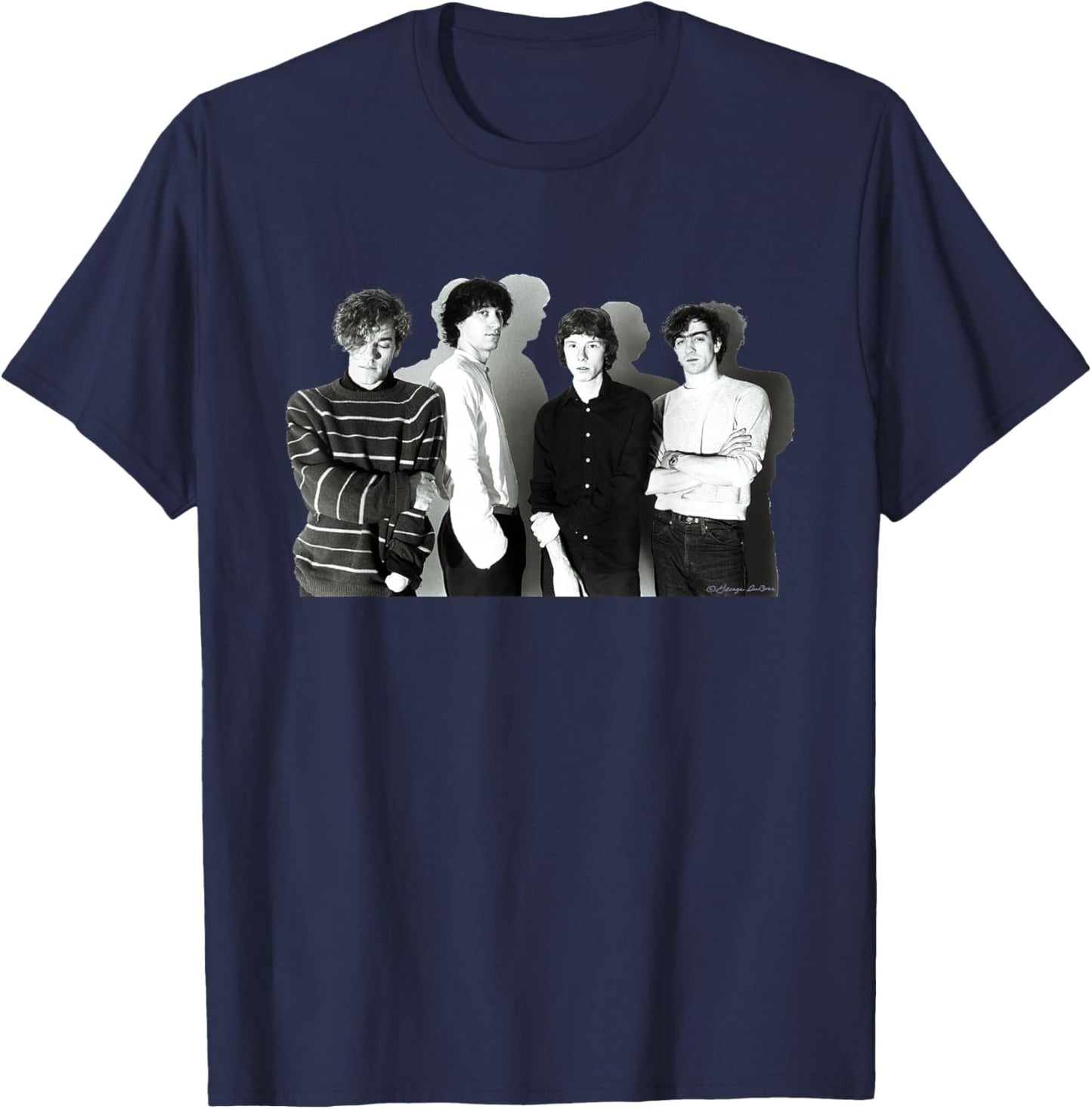 REM Early Band Photo By George DuBose T-Shirt - T-Shirt | Navy