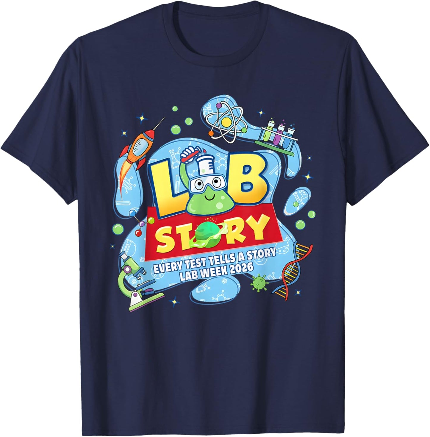 Lab Week 2026 Medical Laboratory Technician Team T-Shirt - T-Shirt | Navy