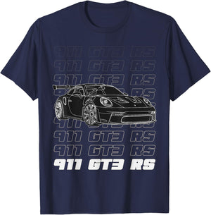 Exclusive 911 GT3 RS Silhouette Meme Coin Motorsport SE T-Shirt - T-Shirt | Navy