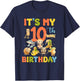 It's My 10th Birthday Boy Italian Brainrot Meme 10 Year Old T-Shirt - T-Shirt | Navy