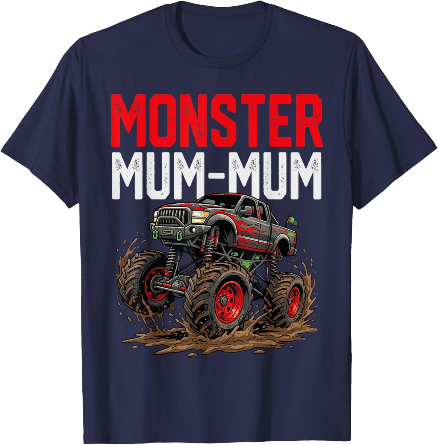 Monster Mum-Mum Monster Truck Mothers Day Family Matching T-Shirt - T-Shirt | Navy