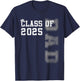 Dad Senior 2025 Proud Dad Of A Class Of 2025 Graduate Father T-Shirt - T-Shirt | Navy