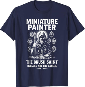 Miniature Painter Funny Wargaming HobbyTabletop RPG Gamer T-Shirt - T-Shirt | Navy