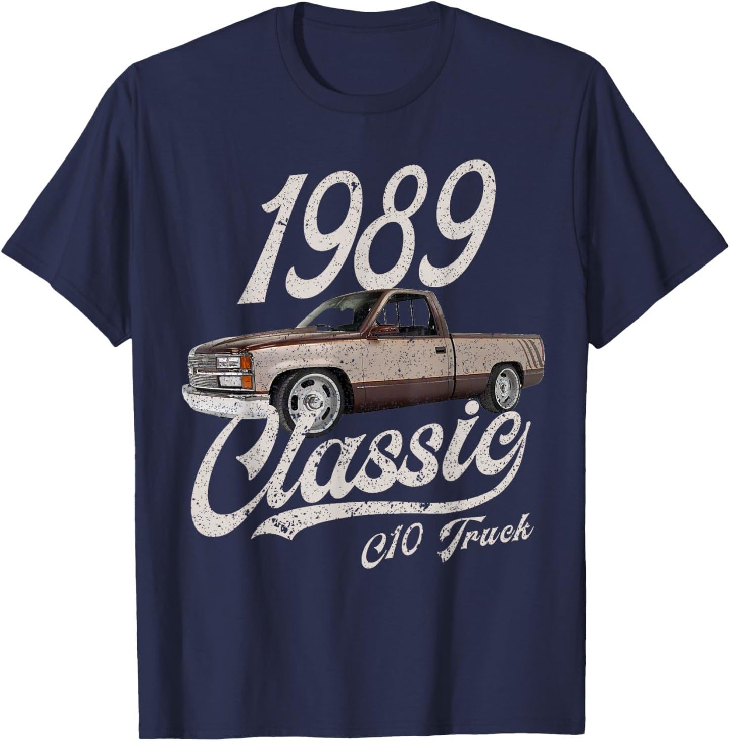 1989 89 C10 Truck T-Shirt - T-Shirt | Navy