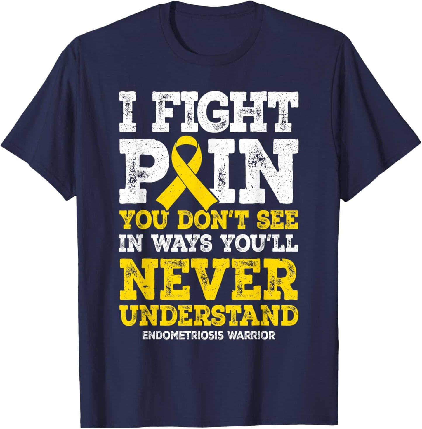 Endometriosis Disease Endo Warrior T-Shirt - T-Shirt | Navy