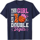 This Girl Now 10 Double Digits Basketball 10 Year Birthday T-Shirt - T-Shirt | Navy