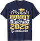 Proud Mommy of 2025 Valedictorian Graduate 25 T-Shirt - T-Shirt | Navy