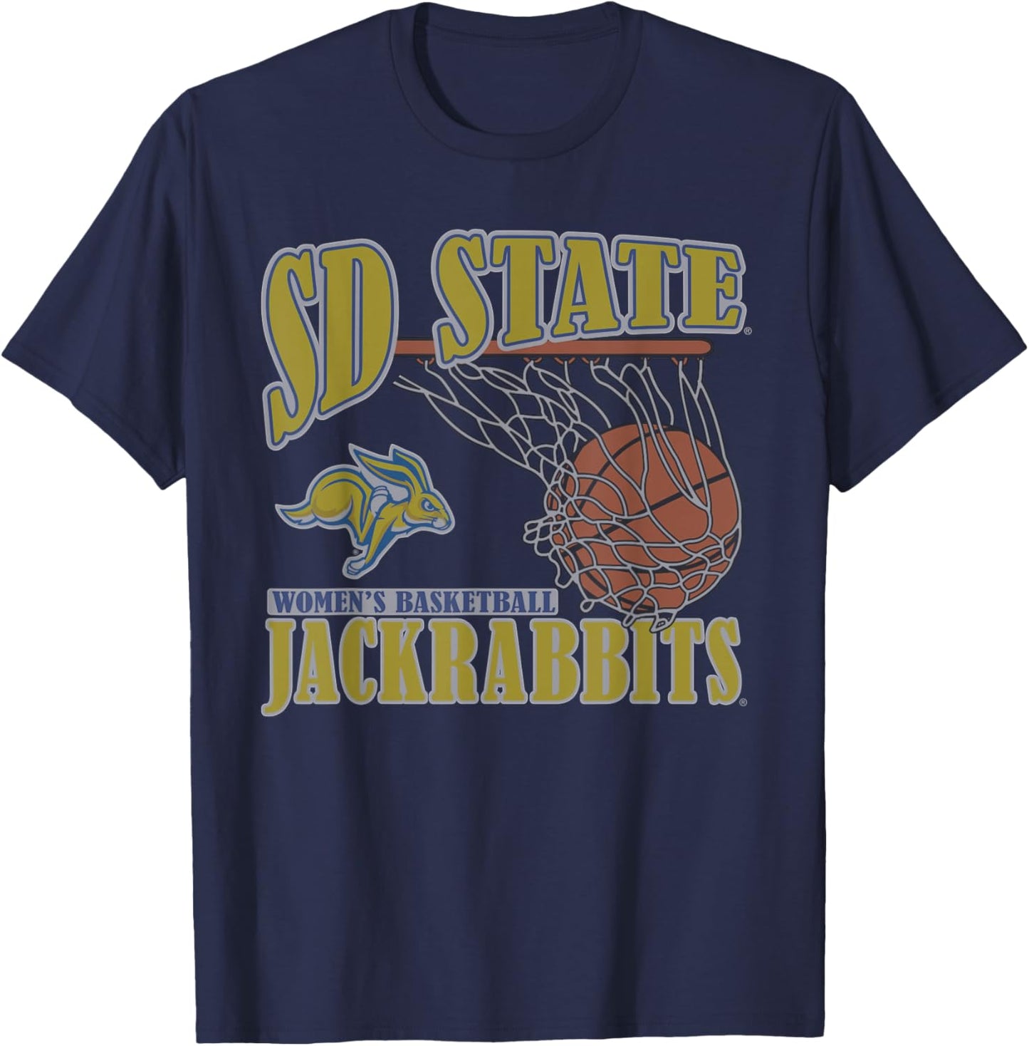 South Dakota State Jackrabbits Women's Basketball Vintage T-Shirt - T-Shirt | Navy