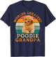 Worlds Greatest Miniature Poodle Grandpa Funny Dog Owner T-Shirt - T-Shirt | Navy