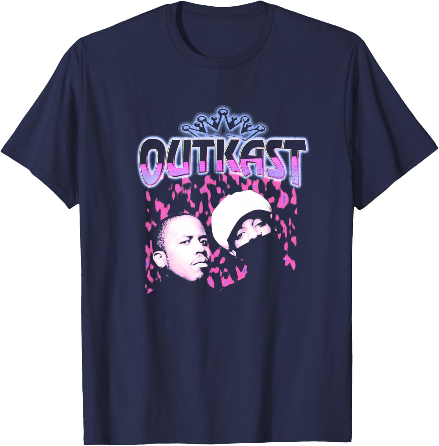 Outkast Neon Portrait T-Shirt - T-Shirt | Navy