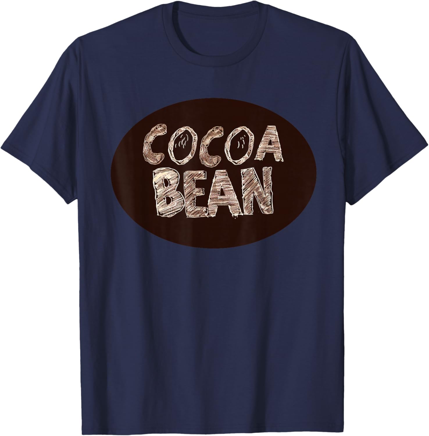 Funny Cocoa Bean Costume for Chocolate Boys and Girls T-Shirt - T-Shirt | Navy
