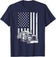 Cool Trucker Design Women Kids Trucking Truck Driver T-Shirt - T-Shirt | Navy