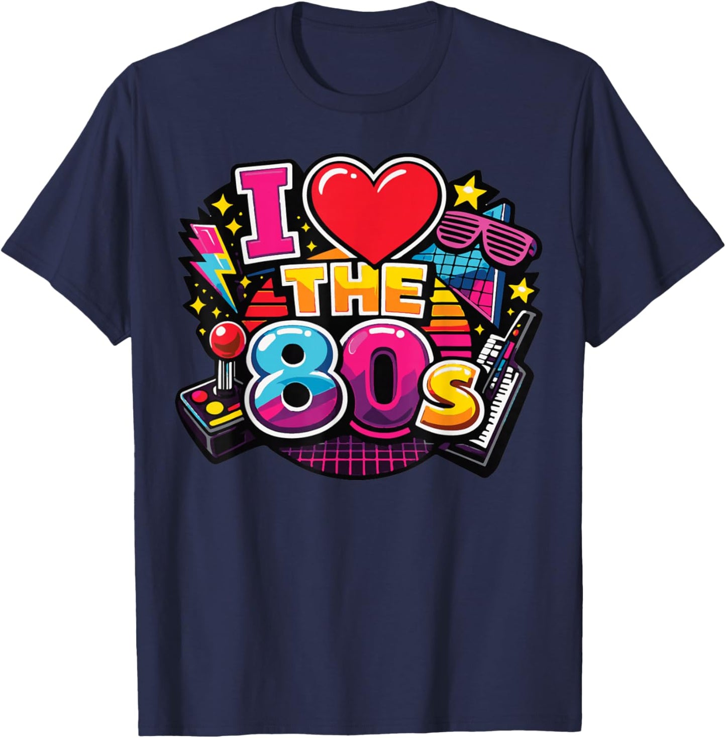 I Love The 80s T-Shirt - T-Shirt | Navy
