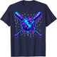 Baseball Drip Ice Cream Boys Cosmic Baseball Glow T-Shirt - T-Shirt | Navy