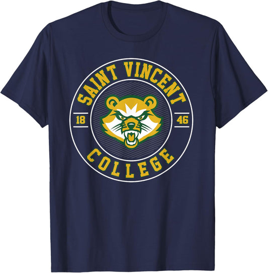 Saint College Vincent Athletics Vintage Design Men Women T-Shirt - T-Shirt | Navy